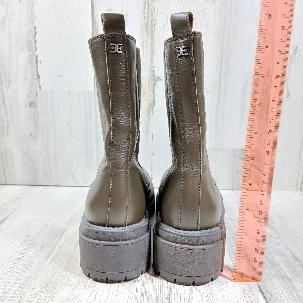 Sam Edelman Wellington Women's Brown Lug Sole Ankle Boots #1116 - Picture 8 of 11